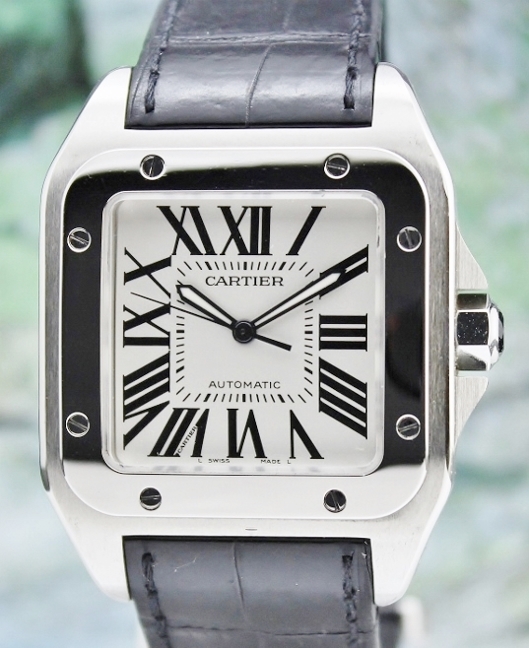 (image for) CARTIER SANTOS 100 XL STAINLESS STEEL AUTOMATIC WATCH / 2656